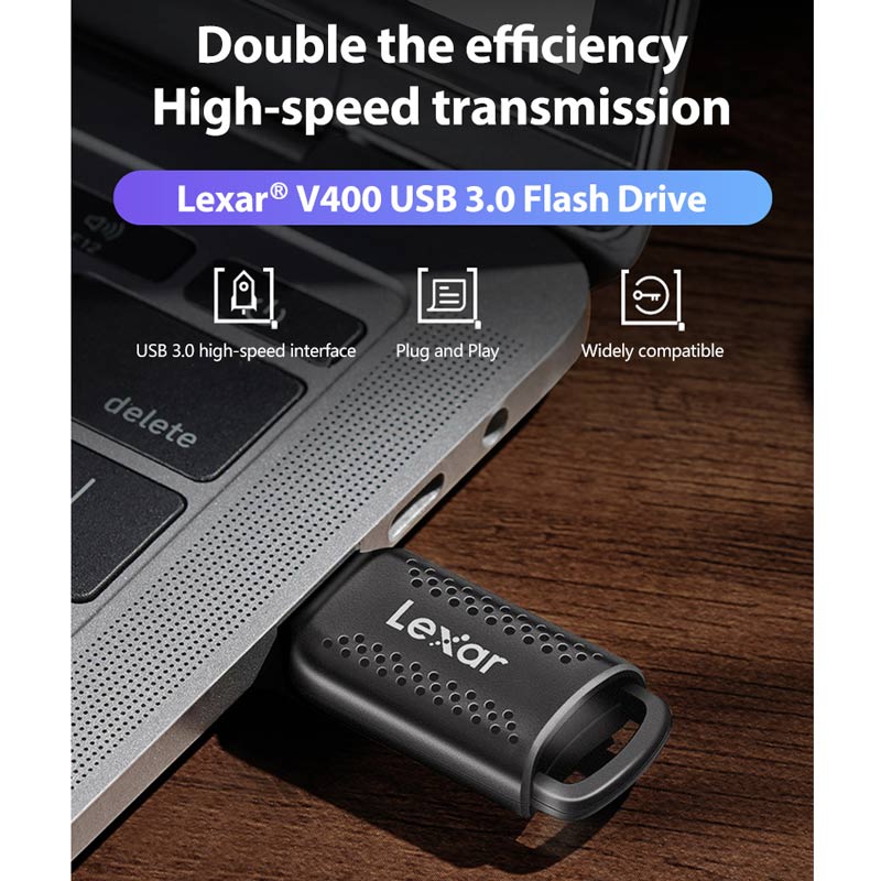 فلش 64 گیگ لکسار Lexar JumpDrive V400 USB3.0