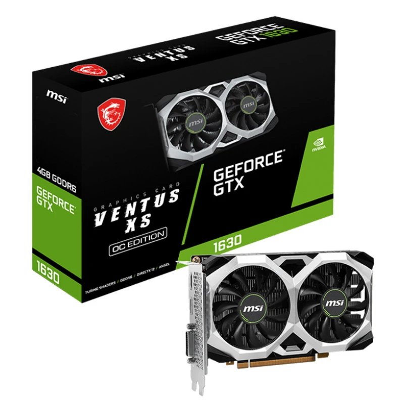 کارت گرافیک MSI VENTUS XS GeForce GTX1630 OC 4GB GDDR6 64Bit