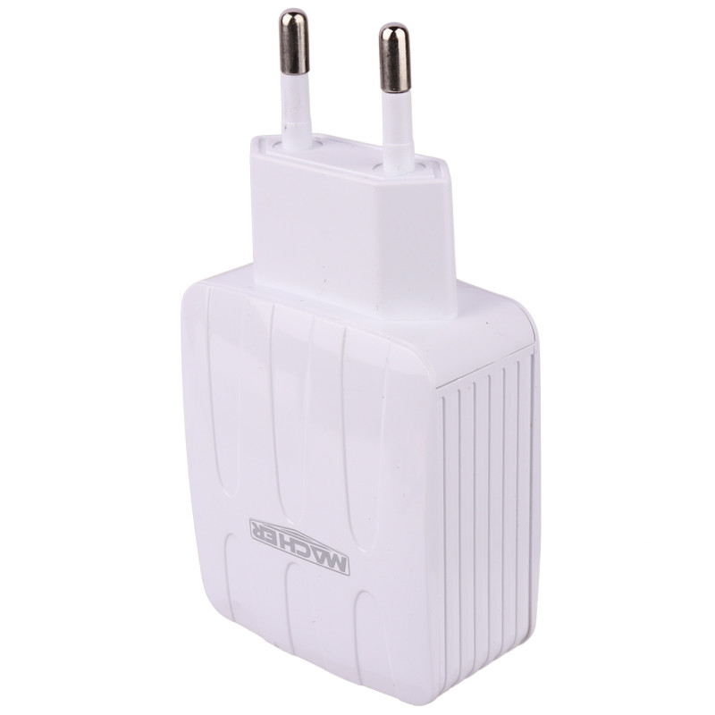 شارژر دیواری فست شارژ Macher MR-45 2Port 2.4A 12W + کابل میکرو یو اس بی