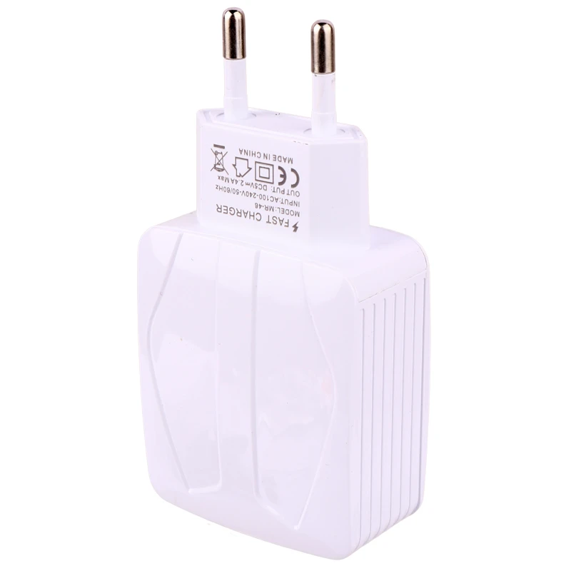 شارژر دیواری 12 وات مچر MR-46 2.4A + کابل میکرو یو اس بی