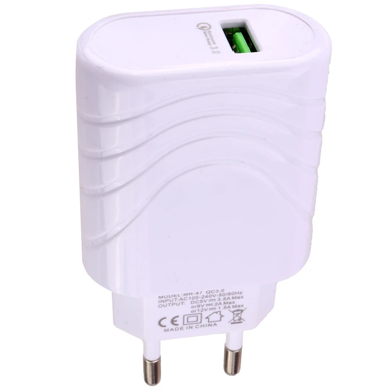 شارژر دیواری 18 وات مچر MR-47 QC3.0 PD 2.4A + کابل میکرو یو اس بی