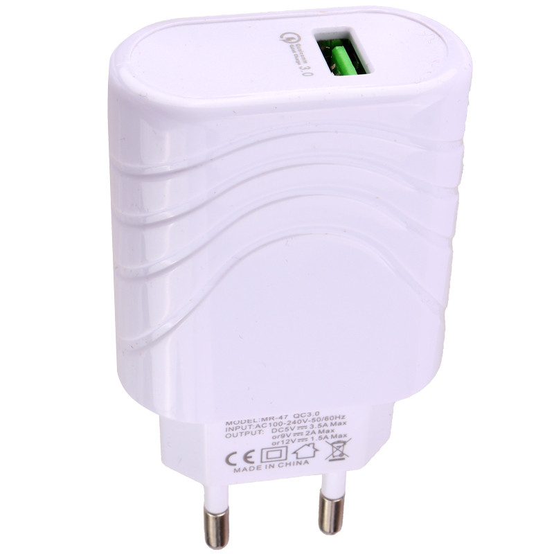 شارژر دیواری فست شارژ Macher MR-47 2.4A QC3.0 PD 18W + کابل میکرو یو اس بی