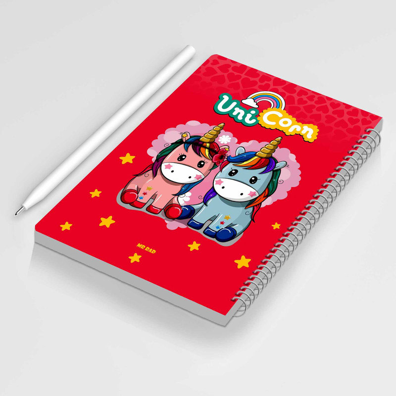 دفتر سیمی 50 برگ مستر راد طرح Unicorn کد 169526