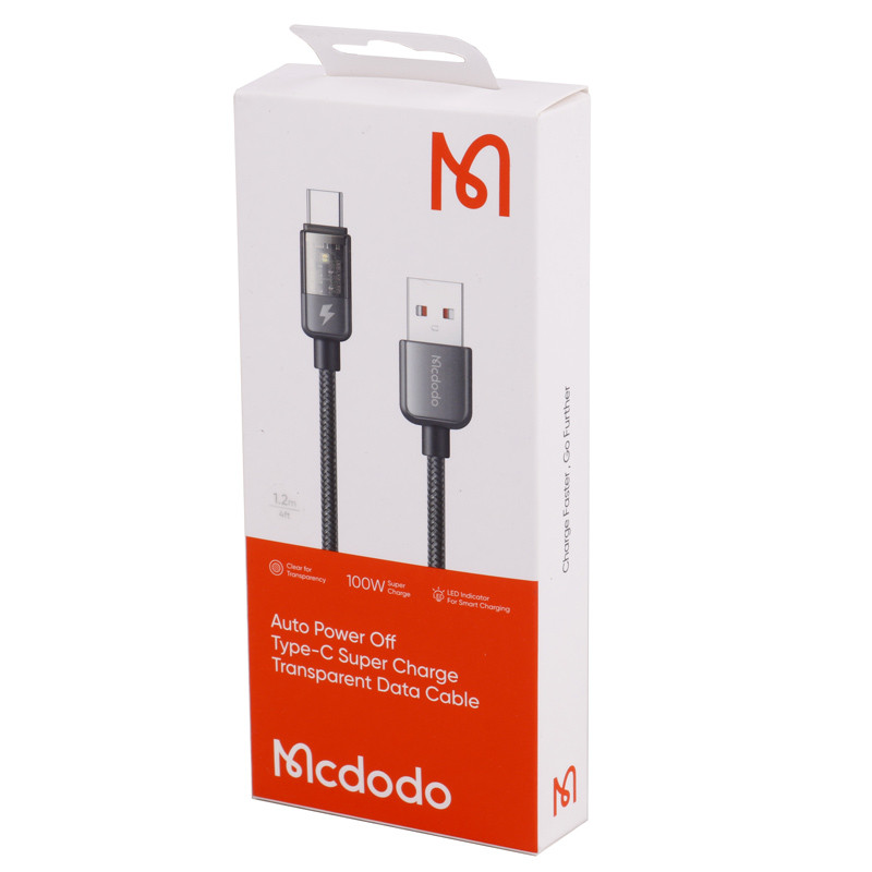 کابل تایپ سی فست شارژ Mcdodo CA-3150 6A QC4.0 100W 1.2m