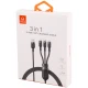 کابل سه سر فست شارژ 5 آمپر مک دودو CA-8790 طول 1.2 متر