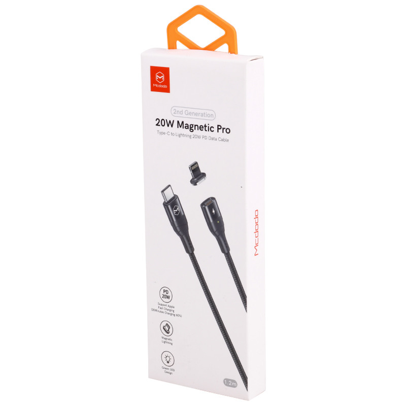 کابل تبدیل مگنتی فست شارژ Mcdodo CA-8850 Type-C To Lightning 3A PD 20W 1.2m