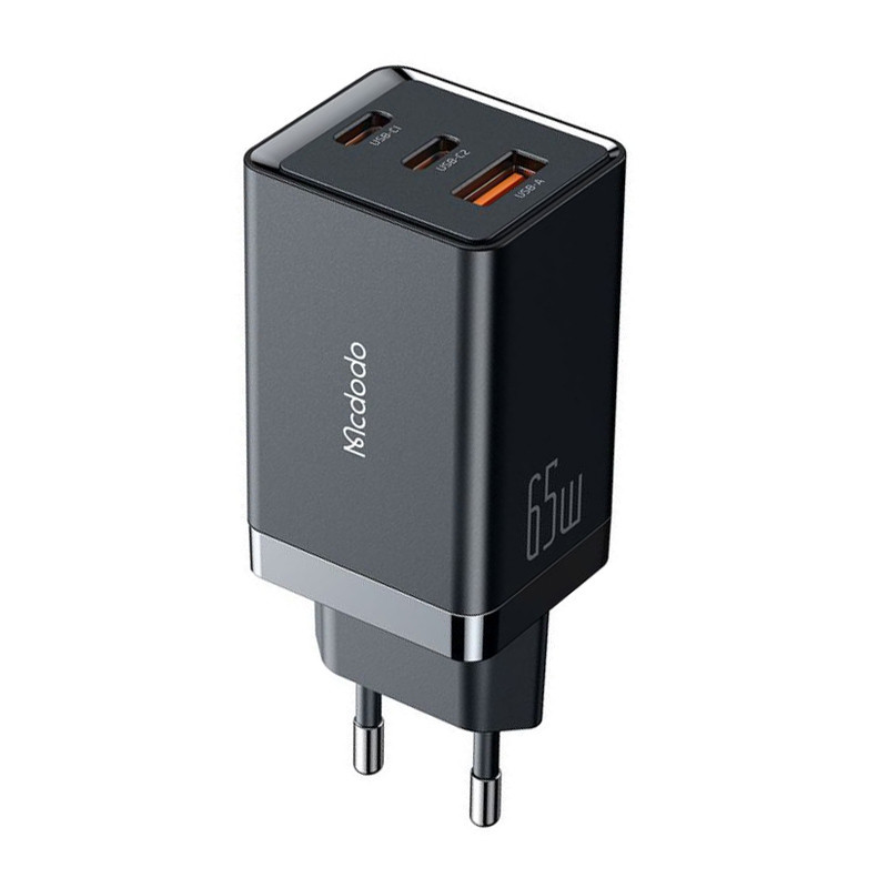 کلگی فست شارژ Mcdodo CH-1540 3Port GaN 5A QC3.0 PD 65W