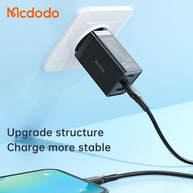 کلگی فست شارژ Mcdodo CH-1540 3Port GaN 5A QC3.0 PD 65W