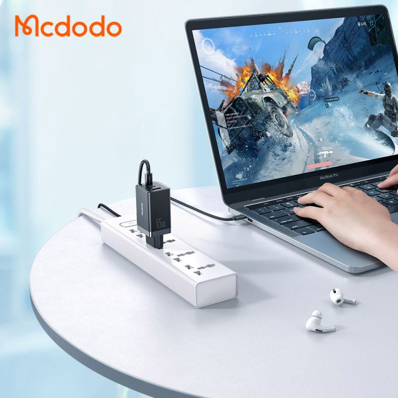 کلگی فست شارژ Mcdodo CH-1540 3Port GaN 5A QC3.0 PD 65W