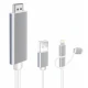 کابل تبدیل Lightning/Micro USB/Type-C به MiraScreen LD6M-3M HDMI طول 3 متر