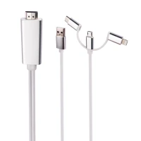 کابل تبدیل MiraScreen LD6M-3M Lightning/Micro USB/Type-C to HDMI 3m