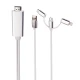 کابل تبدیل Lightning/Micro USB/Type-C به MiraScreen LD6M-3M HDMI طول 3 متر