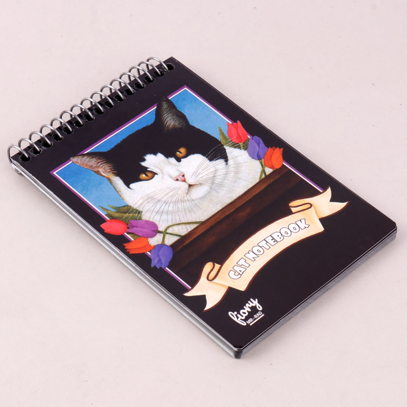 دفترچه یادداشت 50 برگ طرح گربه پرشین مستر راد کد 181430 بالا بازشو