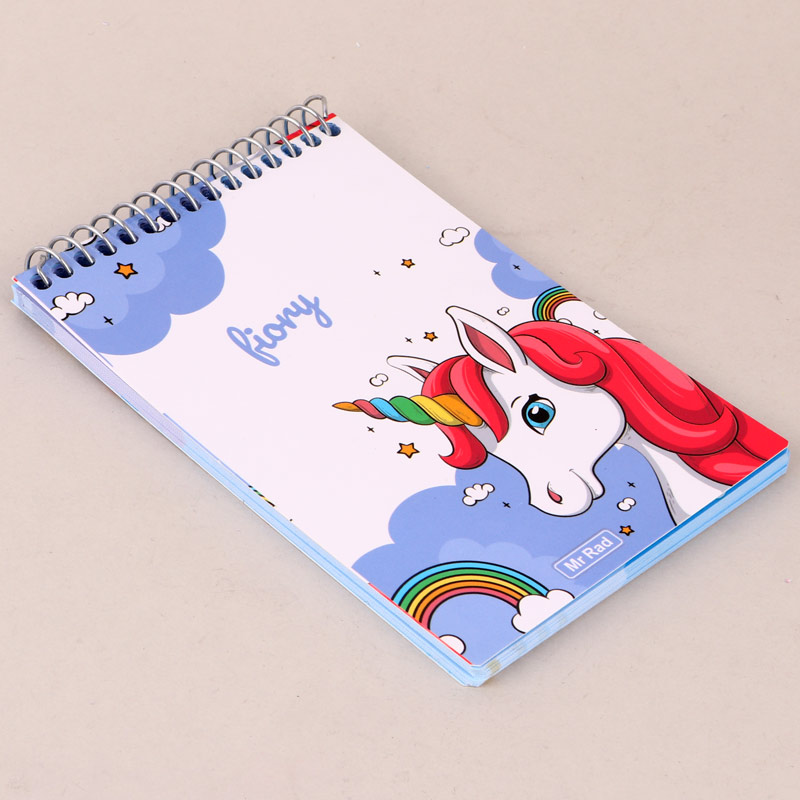 دفترچه یادداشت 50 برگ طرح Unicorn مستر راد کد 120027 بالا بازشو