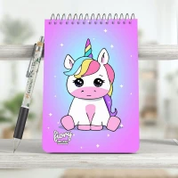 دفترچه یادداشت 50 برگ طرح Unicorn مستر راد کد 175227 بالا بازشو