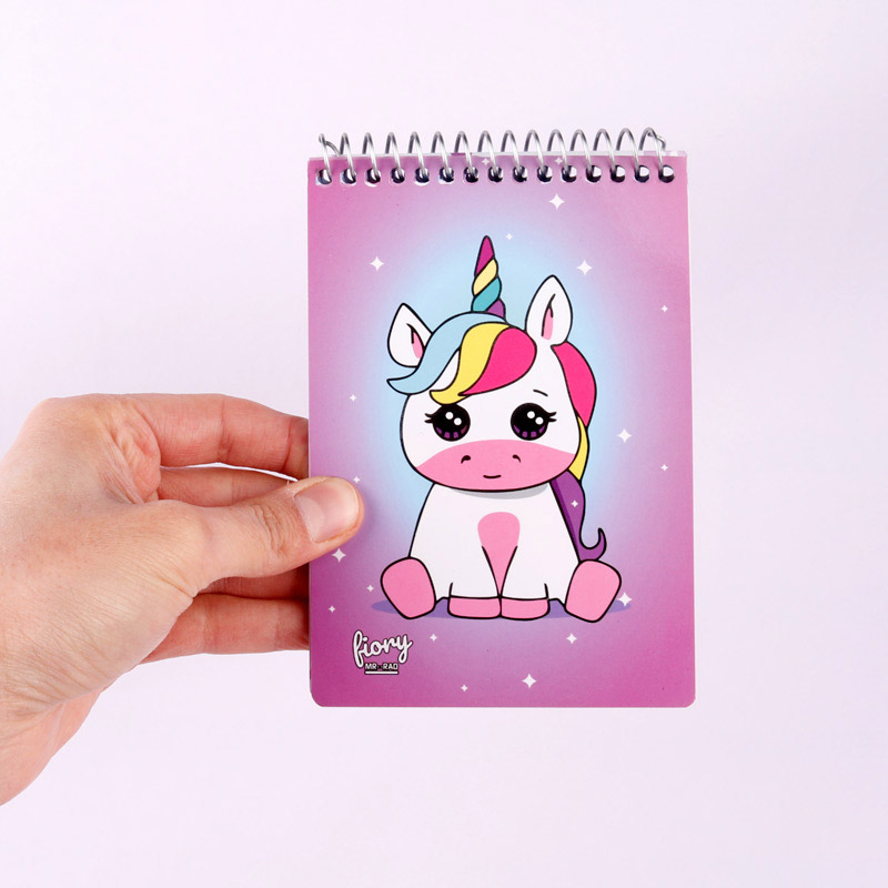 دفترچه یادداشت 50 برگ طرح Unicorn مستر راد کد 175227 بالا بازشو