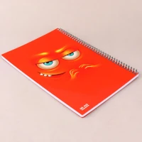 دفتر سیمی 50 برگ طرح ایموجی زیرک مستر راد کد 156711
