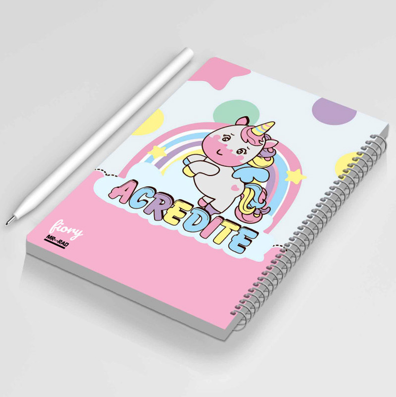 دفتر سیمی 50 برگ طرح Unicorn مستر راد کد 172228