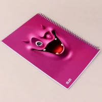 دفتر سیمی 50 برگ طرح ایموجی بدجنس مستر راد کد 157317