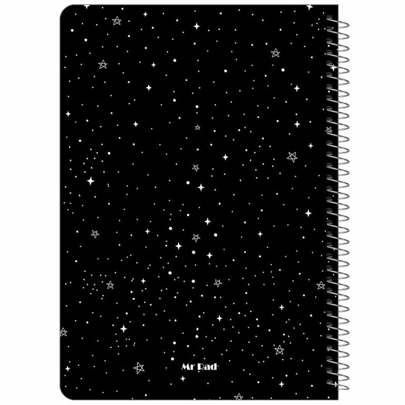دفتر نقاشی سیمی 75 برگ طرح بلک ژورنال ستاره مستر راد کد 168530