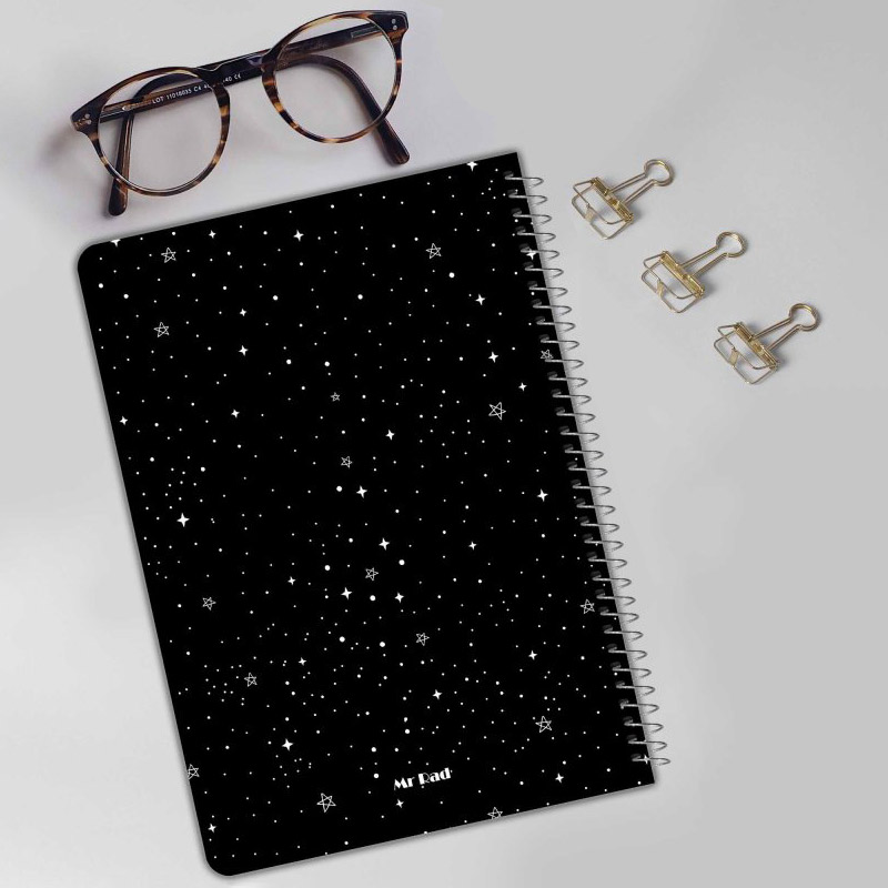 دفتر نقاشی سیمی 75 برگ طرح بلک ژورنال ستاره مستر راد کد 168530