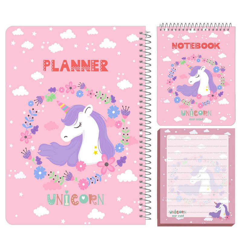 ست 3 عددی دفتر پلنر مستر راد طرح Unicorn کد 151127
