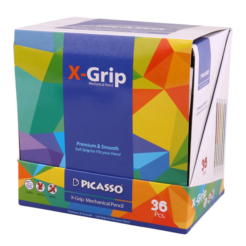 مداد نوکی Picasso X-Grip MP-130 0.5mm بسته 36 عددی