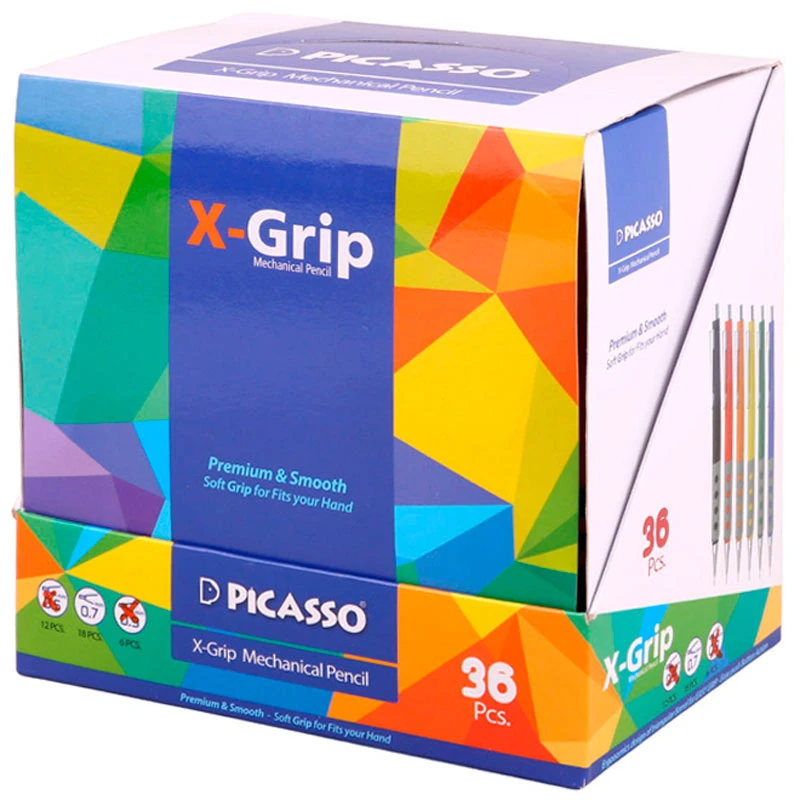 مداد نوکی Picasso X-Grip MP-130 0.7mm بسته ۳۶ عددی