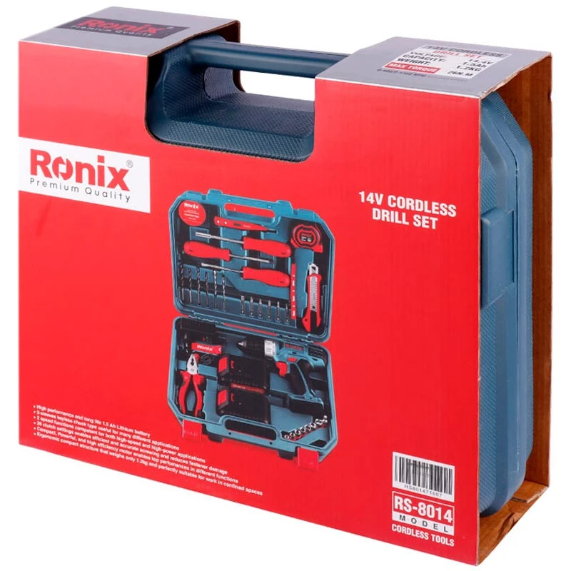 کیت دریل شارژی 33 پارچه رونیکس RS-8014