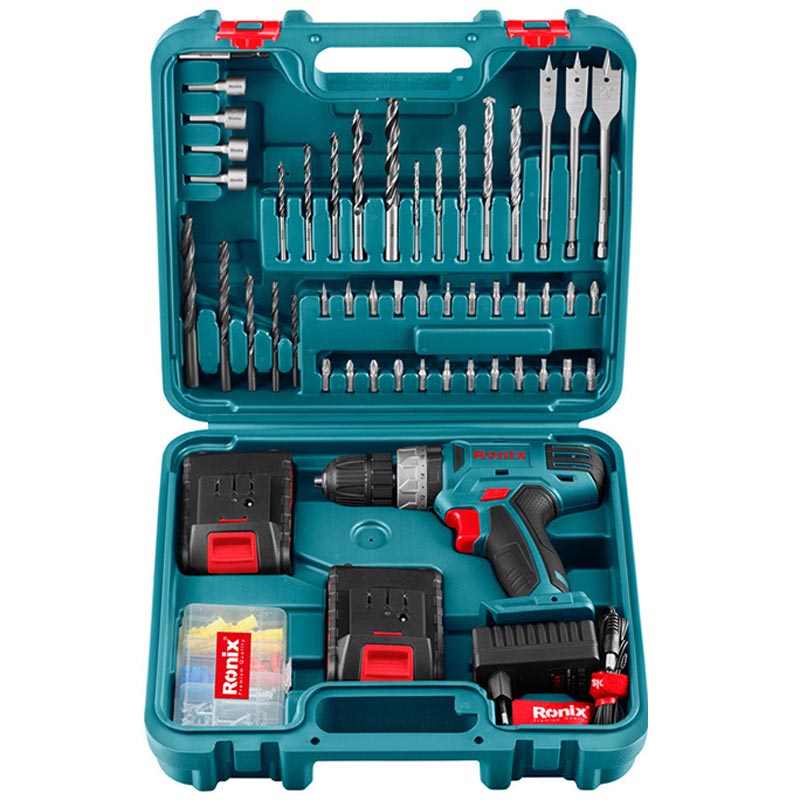کیت دریل شارژی چکشی Ronix RS-8019