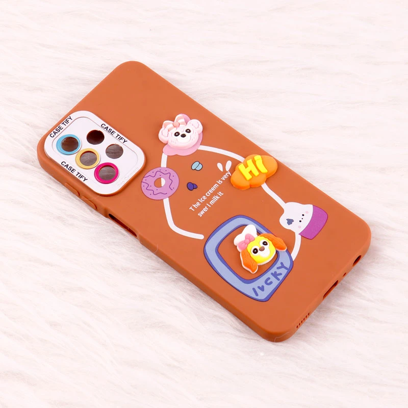 قاب Pro Camera سامسونگ Galaxy A23 عروسکی برجسته محافظ لنزدار
