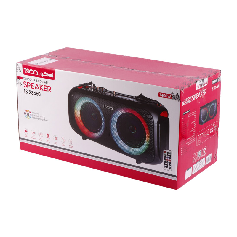 اسپیکر بلوتوثی تسکو TS 23460 + میکروفن و ریموت کنترل