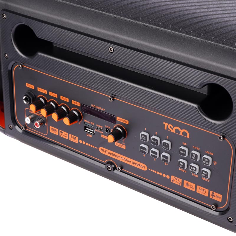 اسپیکر بلوتوثی تسکو TS 23460 + میکروفن و ریموت کنترل