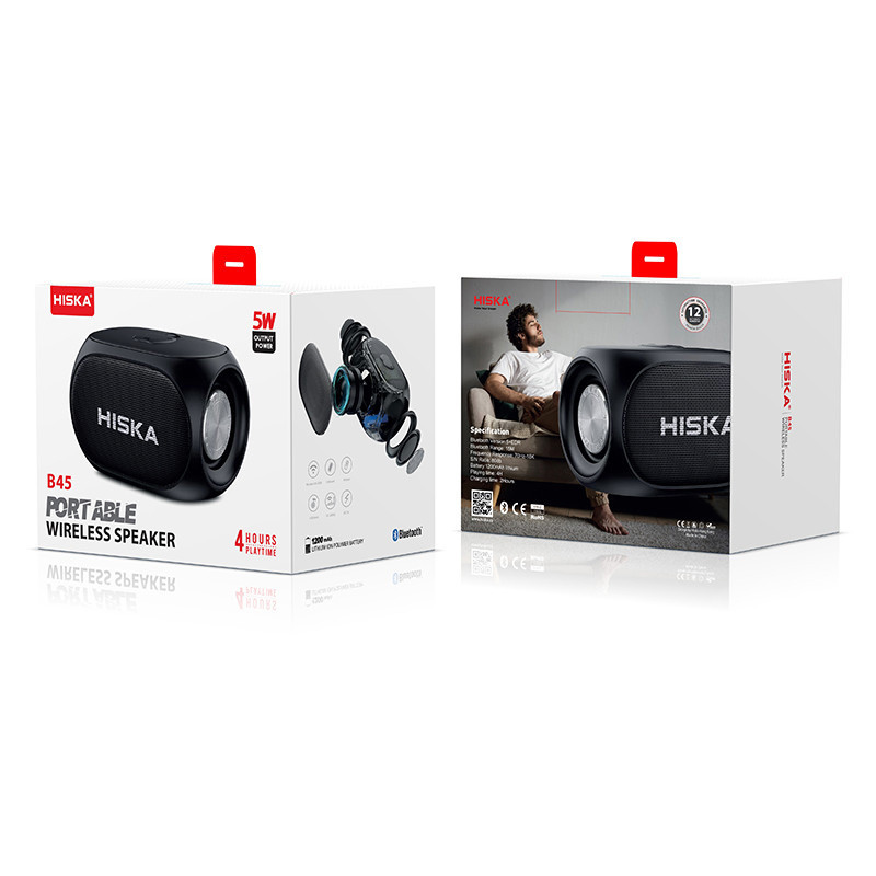 اسپیکر بلوتوثی رم و فلش خور Hiska B45