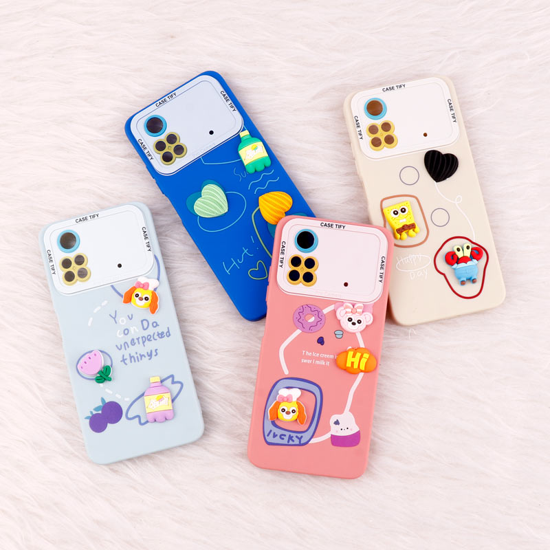 قاب عروسکی برجسته Pro Camera محافظ لنزدار Xiaomi Poco M4 Pro