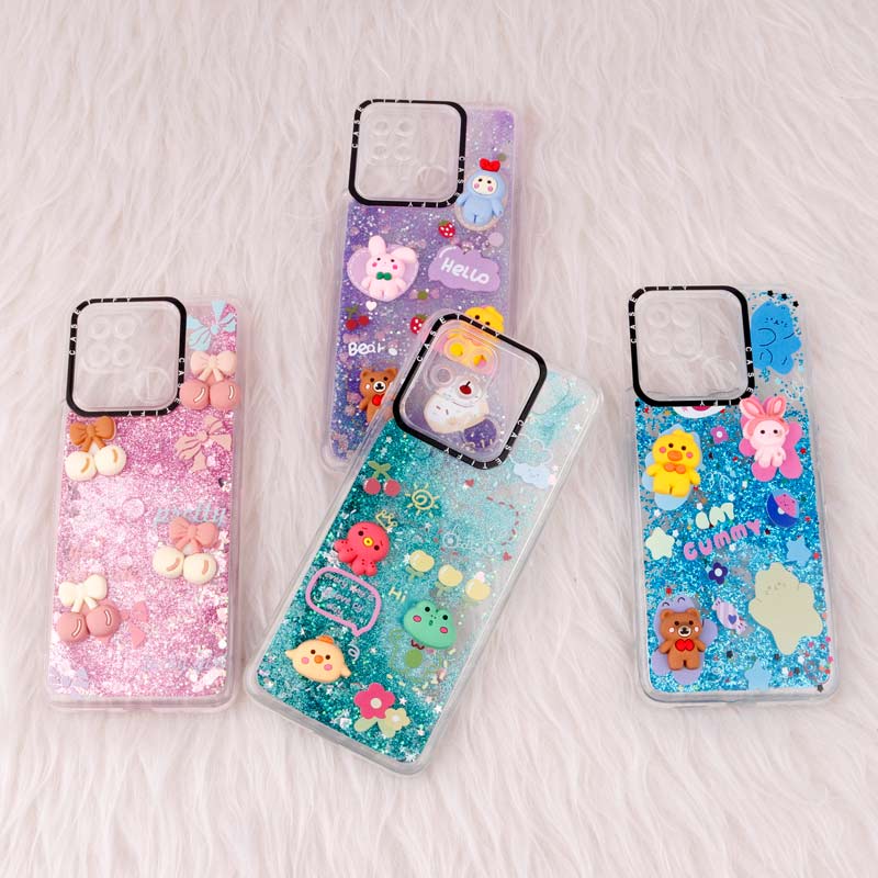 قاب آکواریومی Casetify شیائومی Redmi 10C عروسکی برجسته محافظ لنزدار