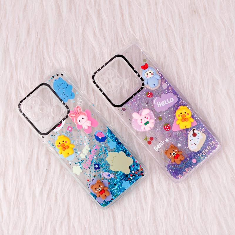 قاب آکواریومی Casetify شیائومی Redmi 10C عروسکی برجسته محافظ لنزدار