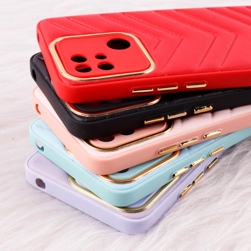 قاب پافر چرمی لوزی محافظ لنزدار Xiaomi Redmi 10C