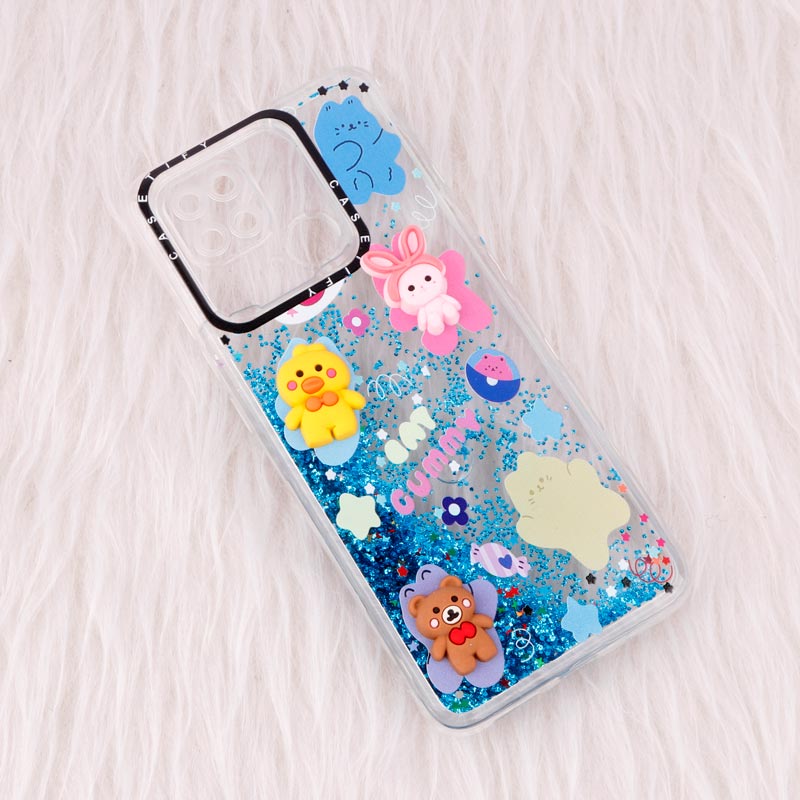 قاب آکواریومی Casetify شیائومی Redmi 10C عروسکی برجسته محافظ لنزدار