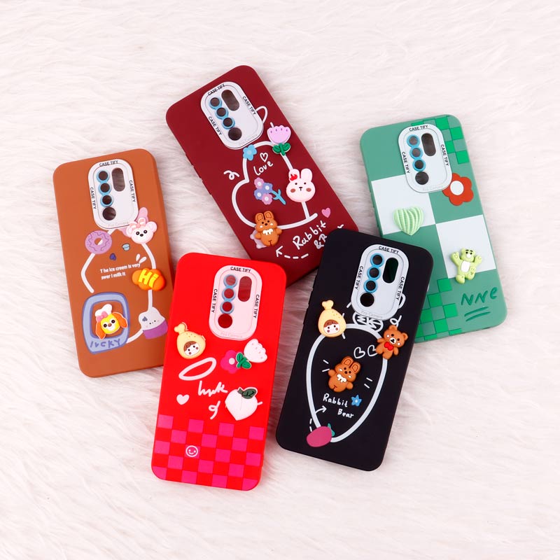 قاب عروسکی برجسته Pro Camera محافظ لنزدار Xiaomi Redmi 9