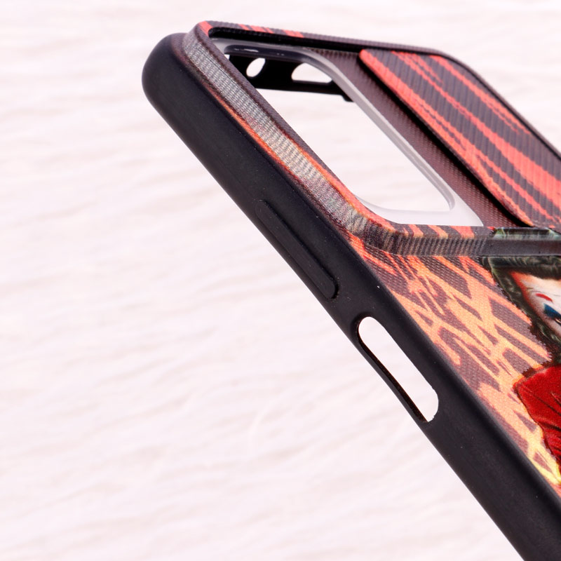 قاب طرحدار محافظ لنزدار کشویی + پاپ سوکت طرح جوکر Redmi Note 10 Pro سری C