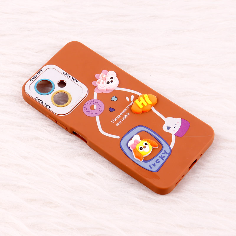 قاب عروسکی برجسته Pro Camera محافظ لنزدار Xiaomi Redmi Note 12 (China)