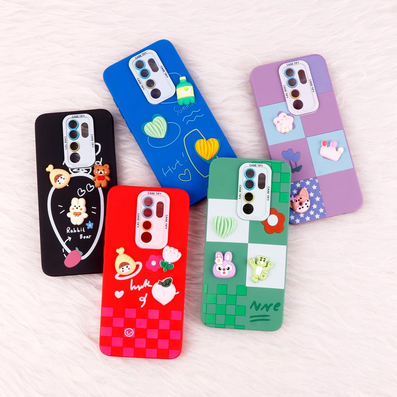 قاب عروسکی برجسته Pro Camera محافظ لنزدار Xiaomi Redmi Note 8 Pro