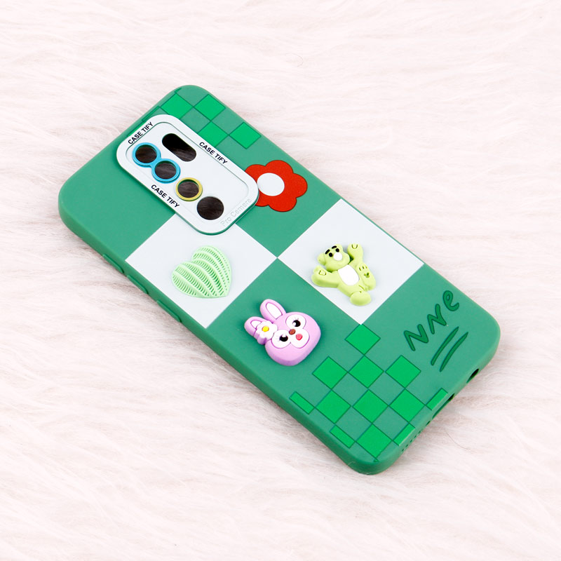 قاب عروسکی برجسته Pro Camera محافظ لنزدار Xiaomi Redmi Note 8 Pro