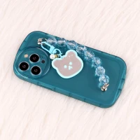 قاب فانتزی محافظ لنزدار + بند آویز سنگی iPhone 13 Pro