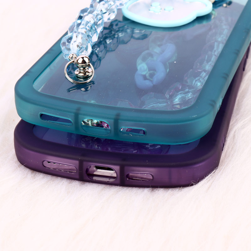 قاب فانتزی محافظ لنزدار + بند آویز سنگی iPhone 13 Pro Max
