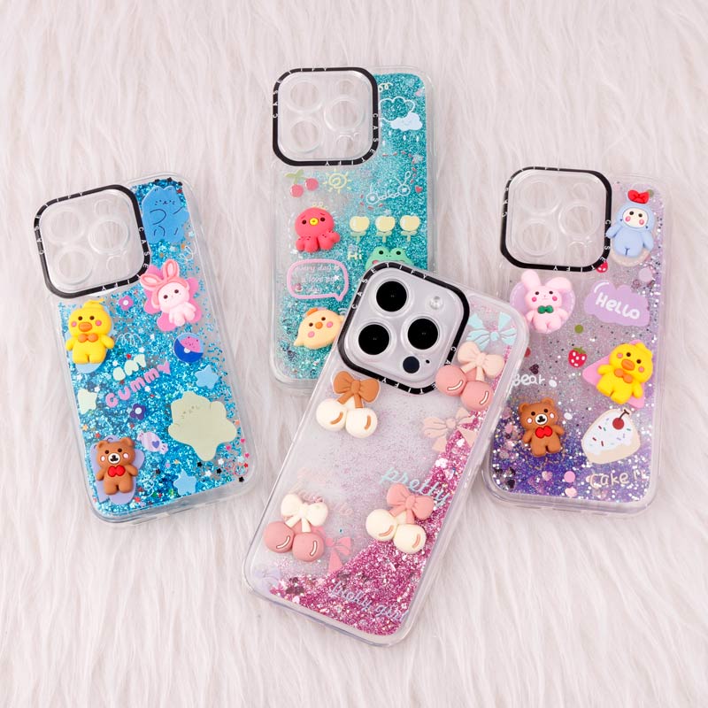قاب آکواریومی Casetify آیفون iPhone 14 Pro عروسکی برجسته محافظ لنزدار