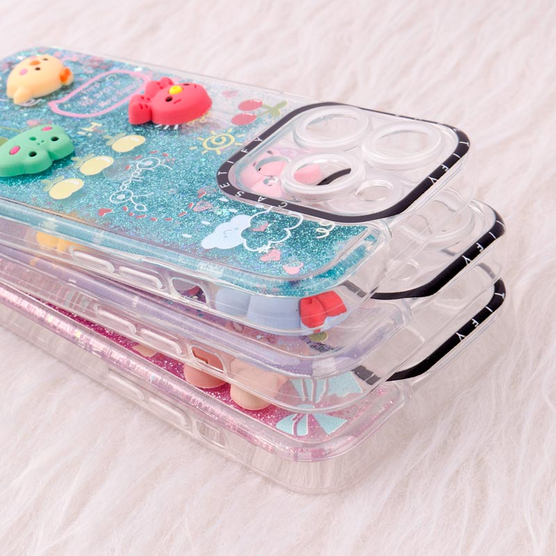 قاب آکواریومی Casetify آیفون iPhone 14 Pro عروسکی برجسته محافظ لنزدار
