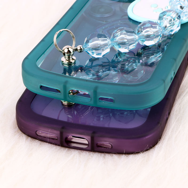 قاب فانتزی محافظ لنزدار + بند آویز سنگی iPhone 14 Pro