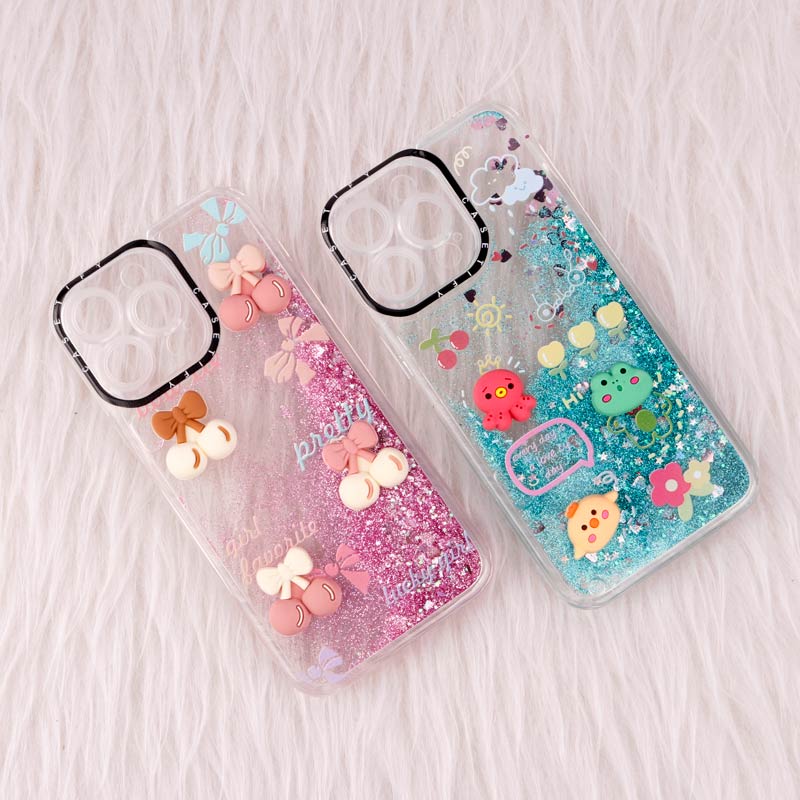 قاب آکواریومی Casetify آیفون iPhone 14 Pro Max عروسکی برجسته محافظ لنزدار